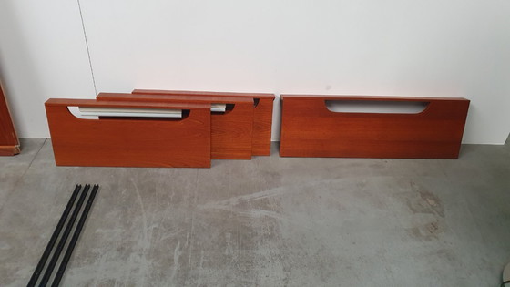 Image 1 of vintage wall unit deens modules teak 60s