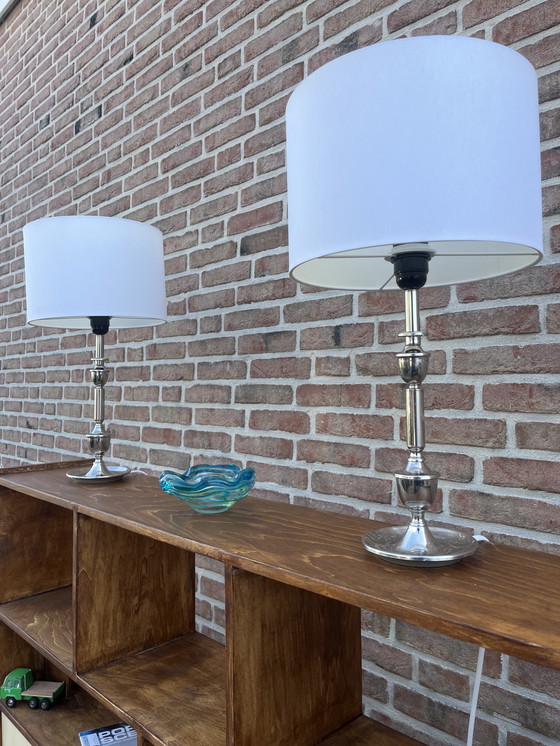 Image 1 of 2 Tischlampen im Hollywood-Regency-Stil