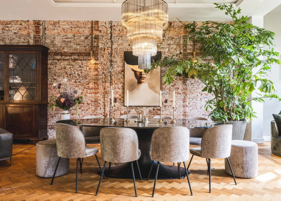 Image 1 of Prachtige marmeren eettafel vintage