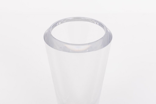 Vase en cristal Orrefors, Suède années 1980