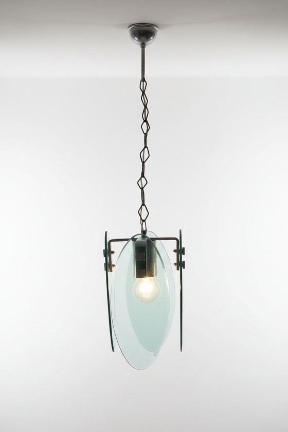 Image 1 of Suspension italienne Fontana Arte des années 1970