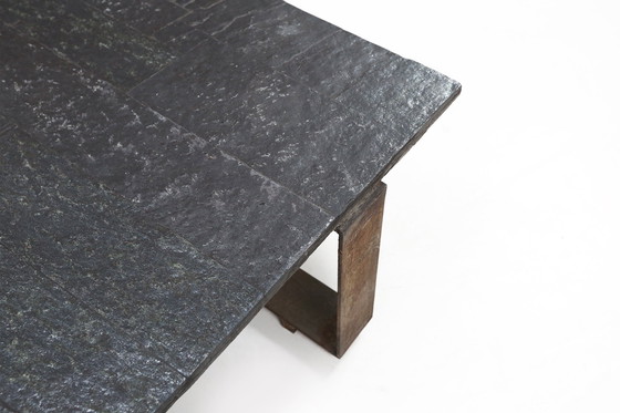 Image 1 of Table basse brutaliste signée faite à la main par Pia Manu, années 1960