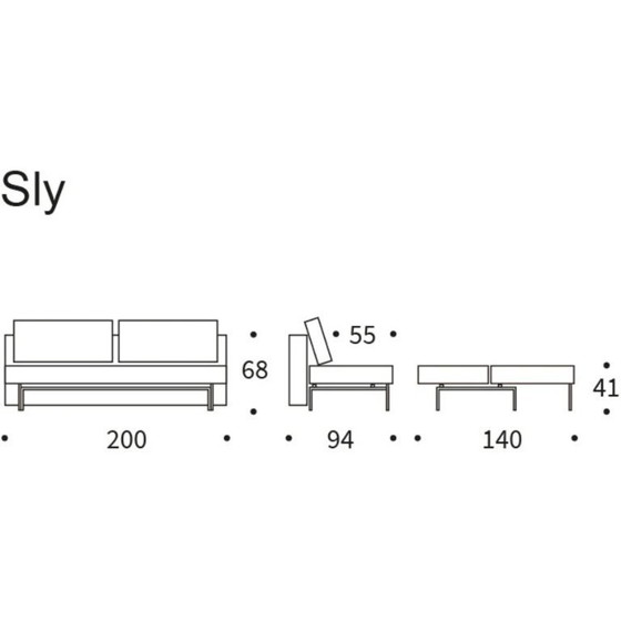 Image 1 of Canapé-lit, Innovation Living, modèle Sly, couleur anthracite