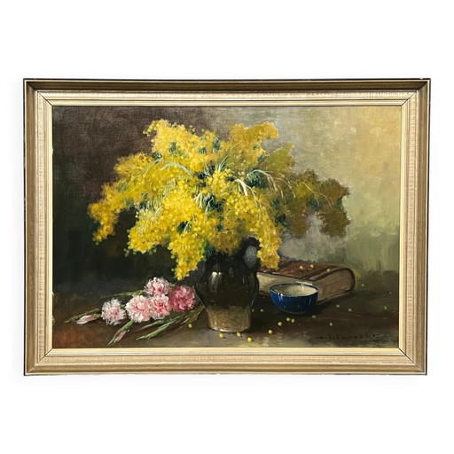 Pauwels Henri Joseph (1903–1983). "Nature morte aux mimosas".