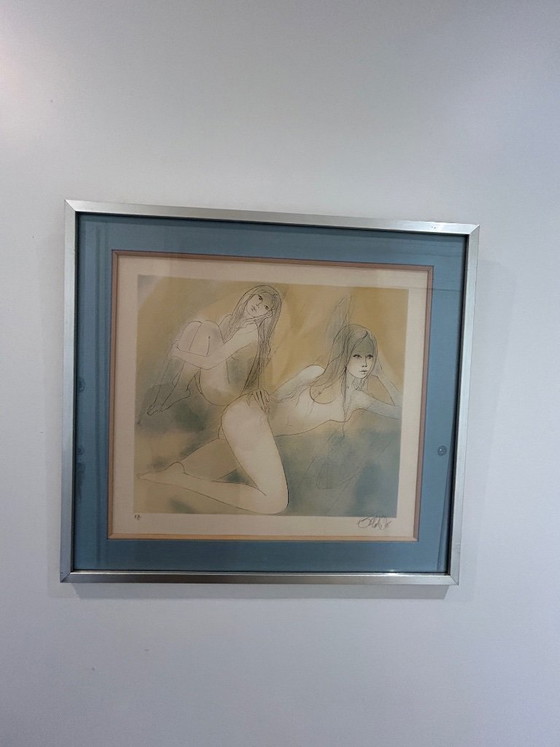 Image 1 of Lithografie van Jean Baptiste Valadié, drukproef van de kunstenaar