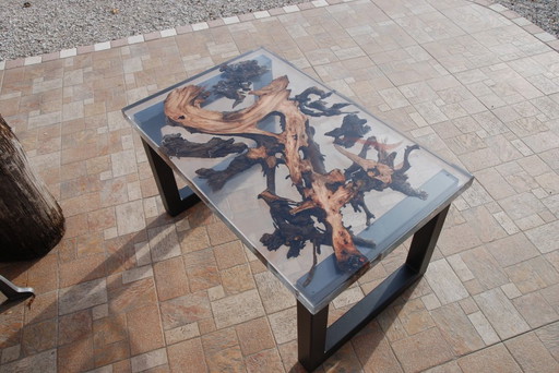Salontafel van epoxyhars