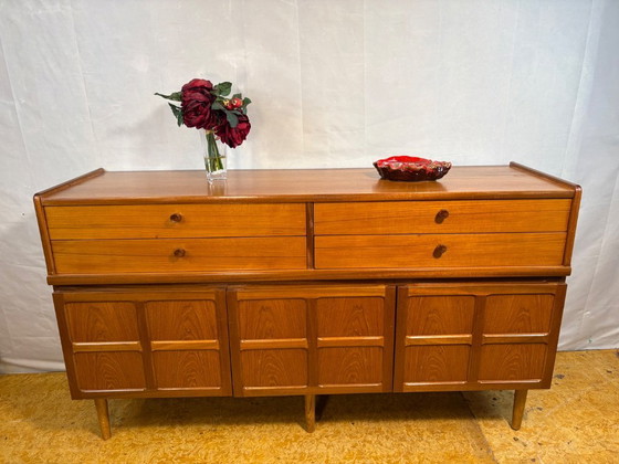 Mid Century Retro Vintage Teak Sideboard by Nathan (Circa 1960–1970) A Stylish and Highly Versatile Mid (photo 10 of 10)