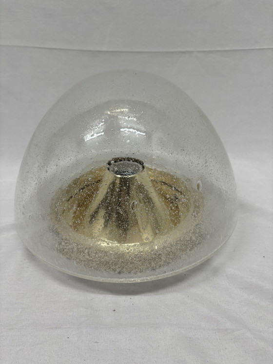 Image 1 of Lampe vintage en verre bulle Hoffmeister années 1970, ère spatiale