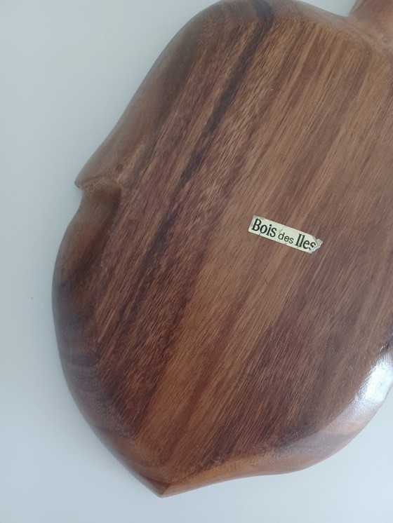 Image 1 of Ciotola in legno vintage. Metà del secolo scorso. Bois des Iles. Realizzata a mano.