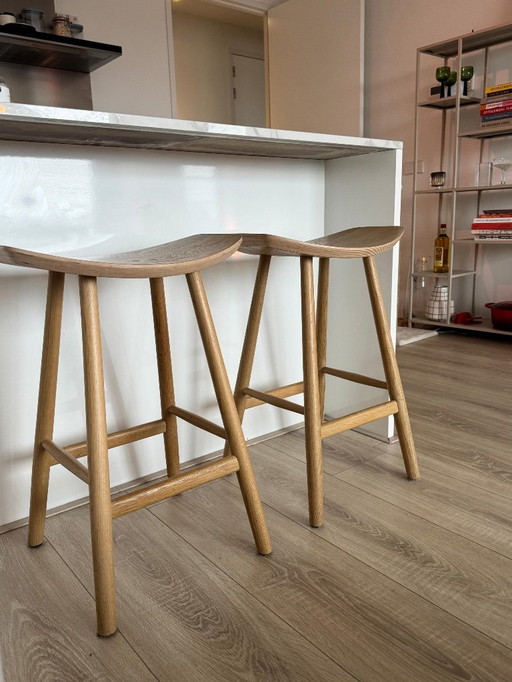 Sav & Økse - 2 sgabelli da bar Silja | Altezza seduta 65 CM