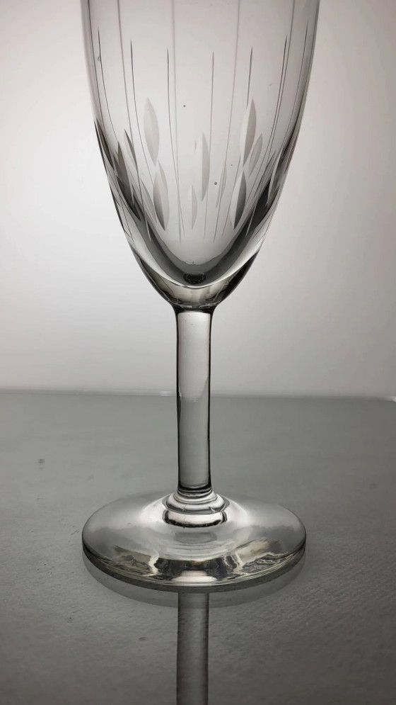 6 Bicchieri da Vino in Cristallo Art Déco – Bicchieri e caraffe, Crystal, Art Deco (photo 5 of 7)