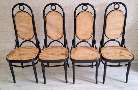 Image 1 of 4x Vintage Dining Room Chairs - Chairs - Thonet Style