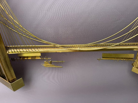 Scultura da parete Curtis Jere Brooklyn Bridge – Decorazioni murali, Metallo, Ottone (photo 3 of 27)