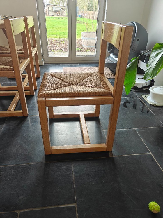 Image 1 of 6x brutalist chairs