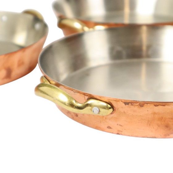 Image 1 of Set di 6 pentole in rame