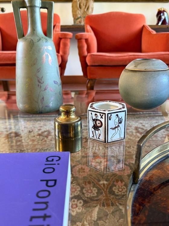Image 1 of Briquet de table en laiton, en forme de poids, Mauro Manetti, Italie, 1970