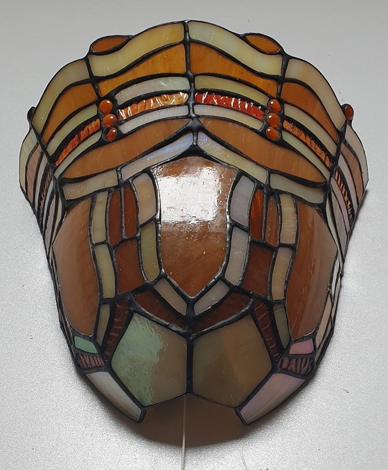 Image 1 of Massive tiffany wandlamp met originele doos.