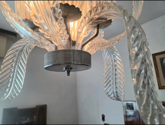 Seltener Barovier & Toso Lüster Kronleuchter Lampe restaurierungsbedürftig Ersatzteile – Murano Glass (photo 3 of 15)