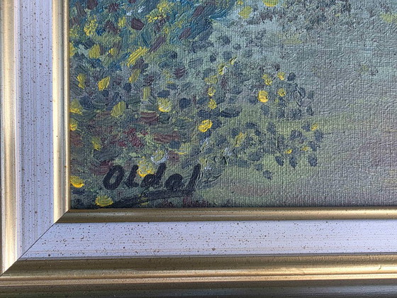 Original French Seine River Landscape Oil Painting, Paintings & Drawings, Canvas, White (photo 10 of 11)