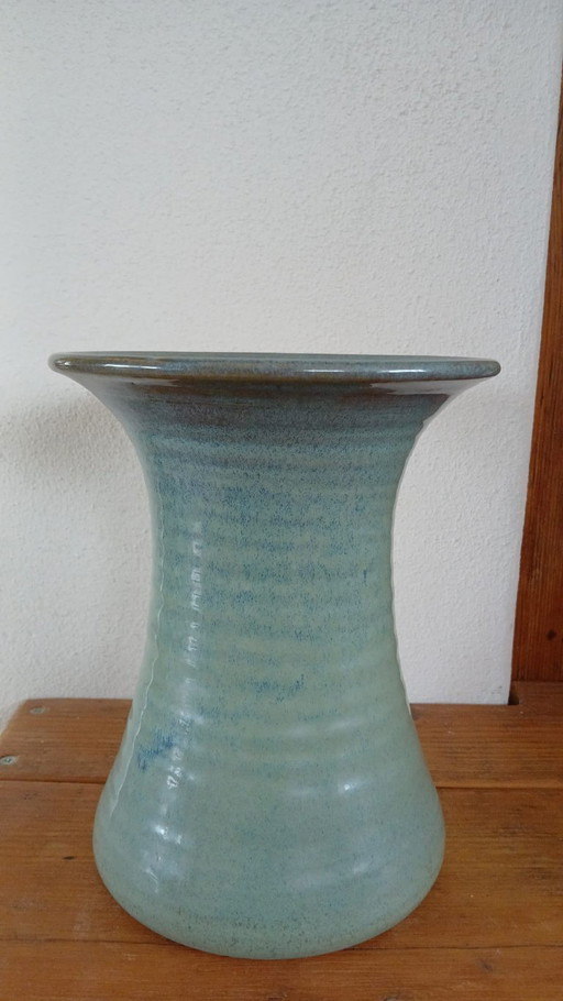 Gubbels Heroes Vintage green blue blended trumpet vase