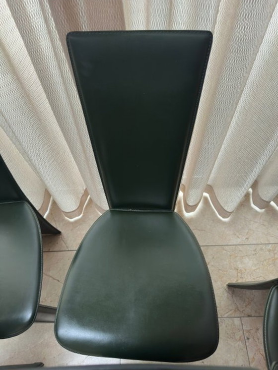 Image 1 of 6 chaises de salle à manger Pietro Constantini « Frag »