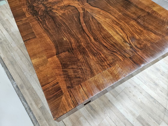 Art Decò Dining Table in Walnut Burl, 1940 – Wood (photo 4 of 21)