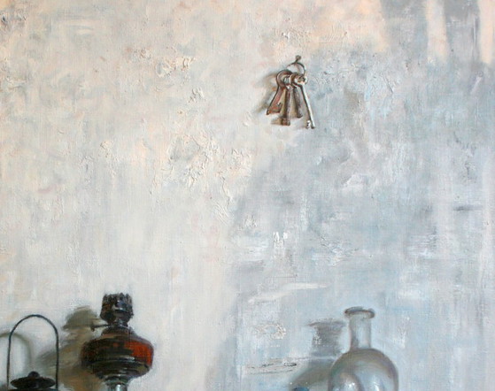 Peinture à l'Huile Originale Nature Morte Symbolisme Du Passé – Peintures et dessins, Canvas (photo 3 of 5)