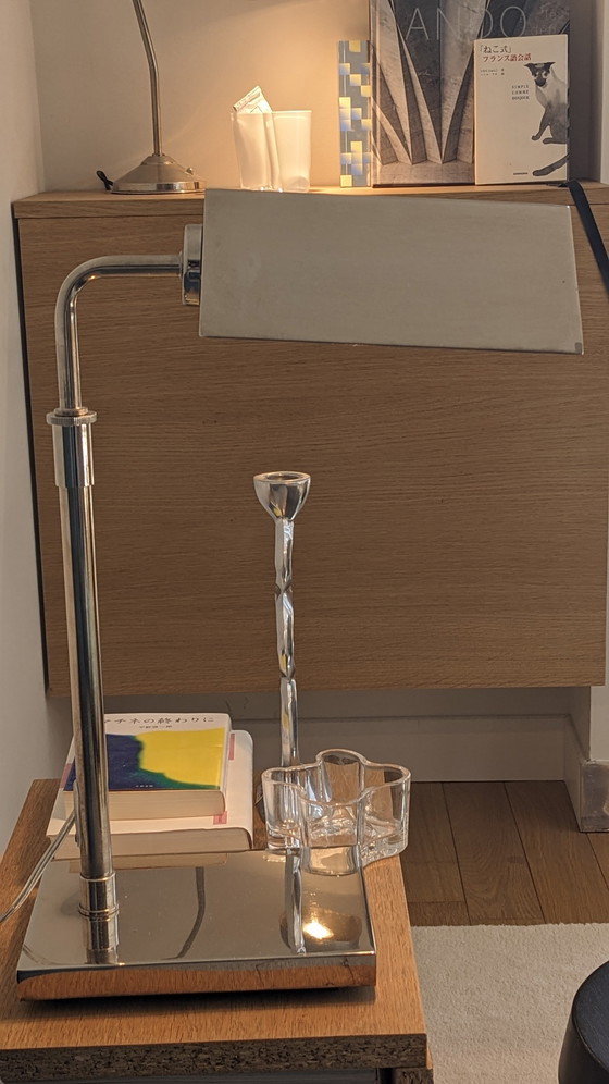 Image 1 of Ralph Lauren Agatha O'Bankers Desk Lamp Extendable Chrome