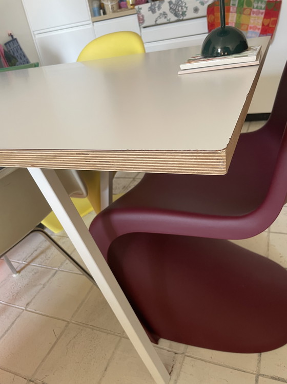 Image 1 of White Hay Loop Stand table for sale (200 x 92.5 cm)