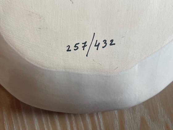 Image 1 of White enamel serving dish by Bela Silva