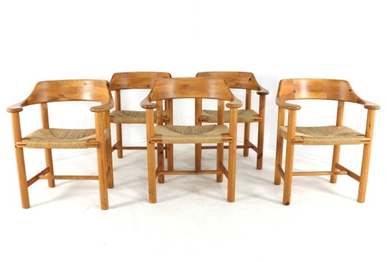 Image 1 of Ensemble de 5 chaises Savvaerk de Rainer Daumiller pour Hirtshalls, style danois vintage