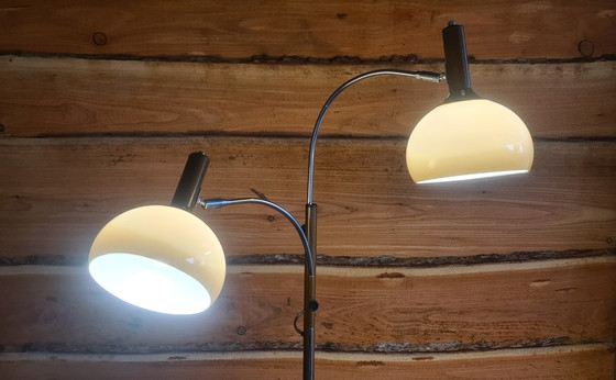 Image 1 of Lampada da terra di design vintage, ad arco, a fungo, Dijkstra Lamps