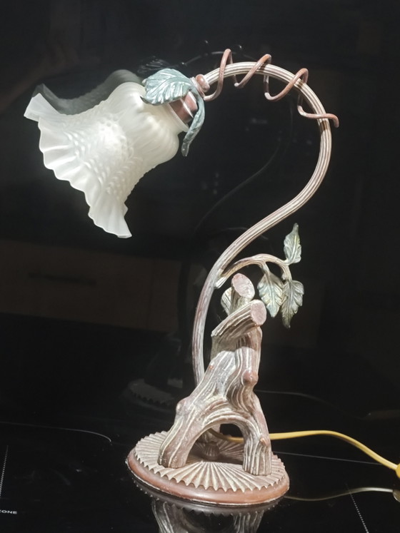 Art Nouveau Style Lamp – creval, Table lamps, Metal, Cast Iron (photo 2 of 13)