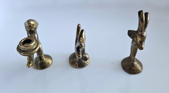 Walter Bosse / Herta Baller – Trio De Figurines Animalières En Laiton – Années 1950 – Sculptures, Brass (photo 2 of 8)