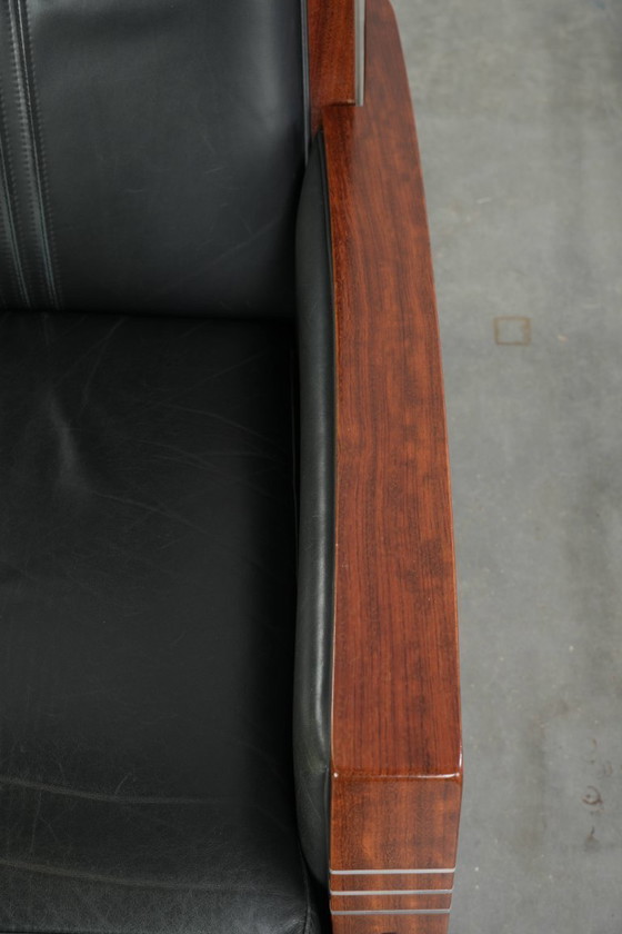 Luxury electrically adjustable Schuitema Art Deco design recliner, model John, from the Decoforma series, (photo 9 of 14)