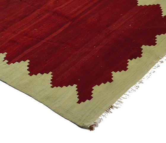 Vintage Turkse Canakkale Yoruk Kilim 213x133 cm – Minimalistisch handgeweven wollen tapijt met opvallend (photo 6 of 10)