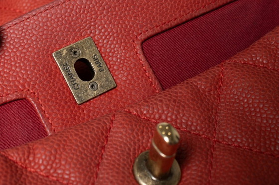 Chanel, gewatteerde portobello rode kaviaarleren tas – Schoudertassen, Calfskin (photo 9 of 18)