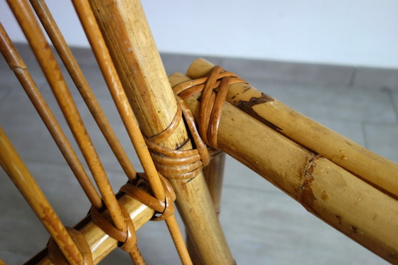 Image 1 of Par de sillones Dal Vera de bambú y ratán, 1970.