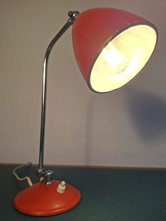 Charmante Mid-Century Desk Lamp – lvb, Reading Lamp, Aluminium, Metal (photo 8 of 12)