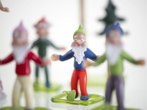 Image 1 of Ensemble de figurines vintage en verre, Jaroslav Brychta, 1930-1940