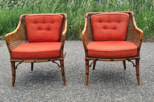 Deux fauteuils Giorgetti vintage des années 1980