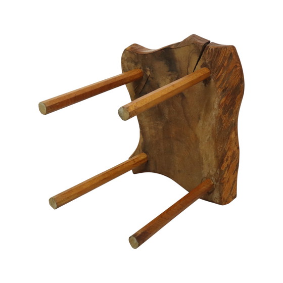 Image 1 of Rustieke Bijzettafel Wortelhout Boomstam