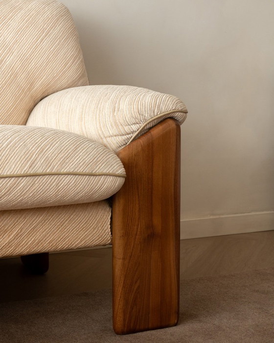 Sapporo Two-Seater Sofa by Mario Marenco for Mobil Girgi, 1970s – 2 seaters, Textile, Wood (photo 9 of 21)