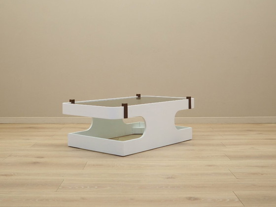 Image 1 of Glazen salontafel, Italiaans design, jaren 70, vervaardigd in Italië.