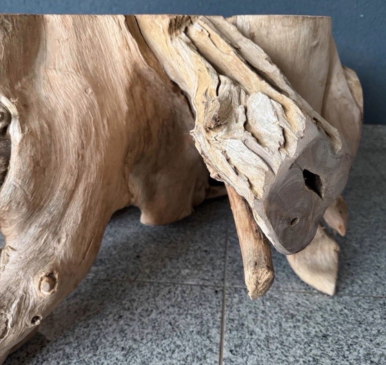 Image 1 of Design teak root unique coffee table