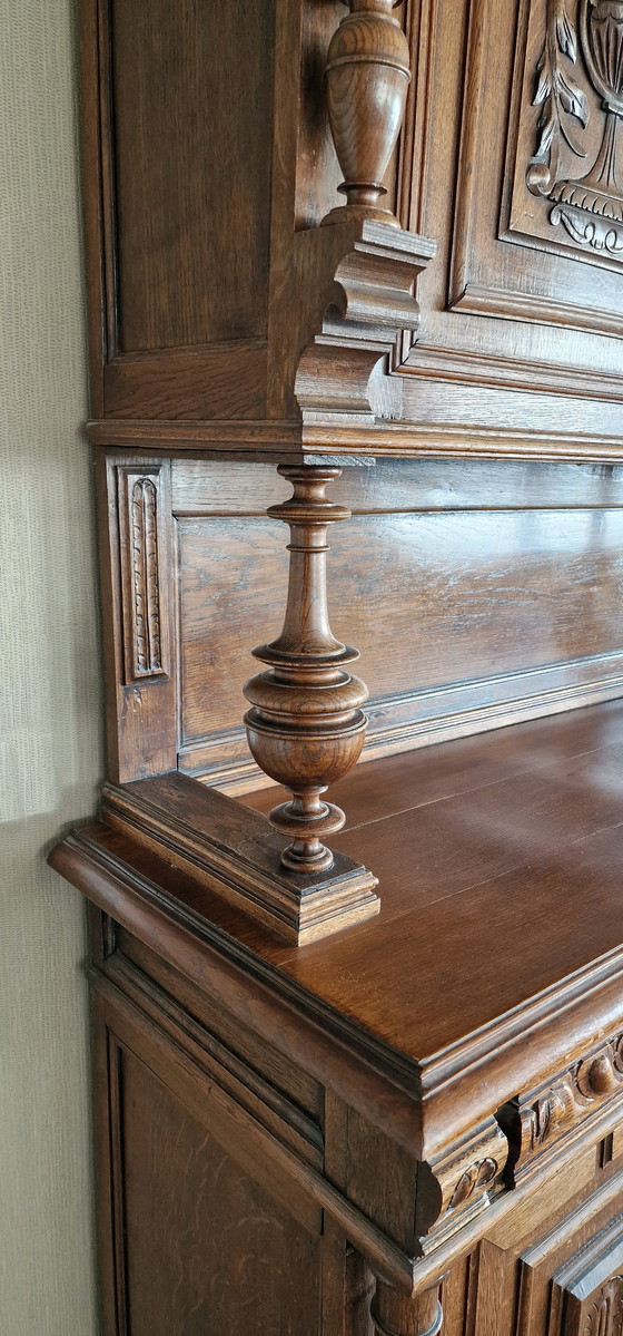 Image 1 of Antique Buffet Cabinet, Dinnerware Cabinet