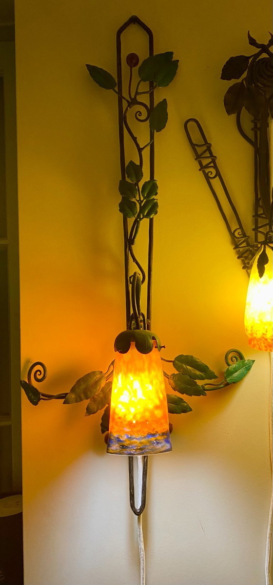 Image 1 of Paire d'appliques Muller Frères