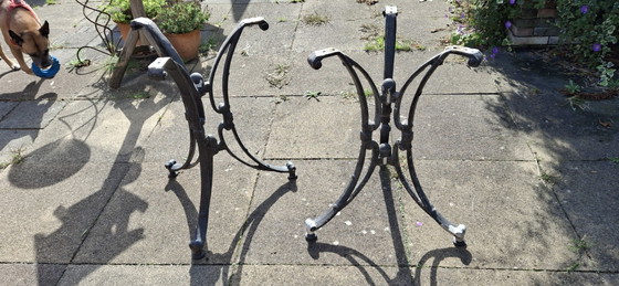 2x Gietijzeren Onderstel Voor 1 Of 2 Tafels. – Tuintafels, Cast Iron (photo 3 of 7)