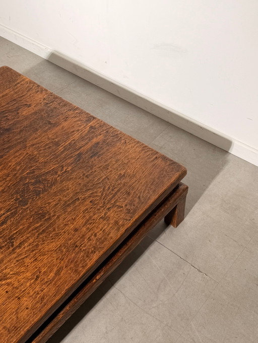 Tavolino da caffè vintage minimalista in teak – salontafels (photo 2 of 6)