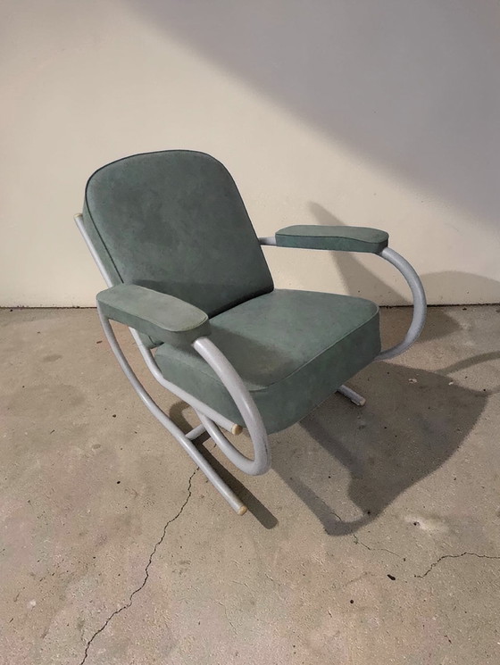 Image 1 of Set di 2 poltrone lounge di design Bauhaus, anni '70